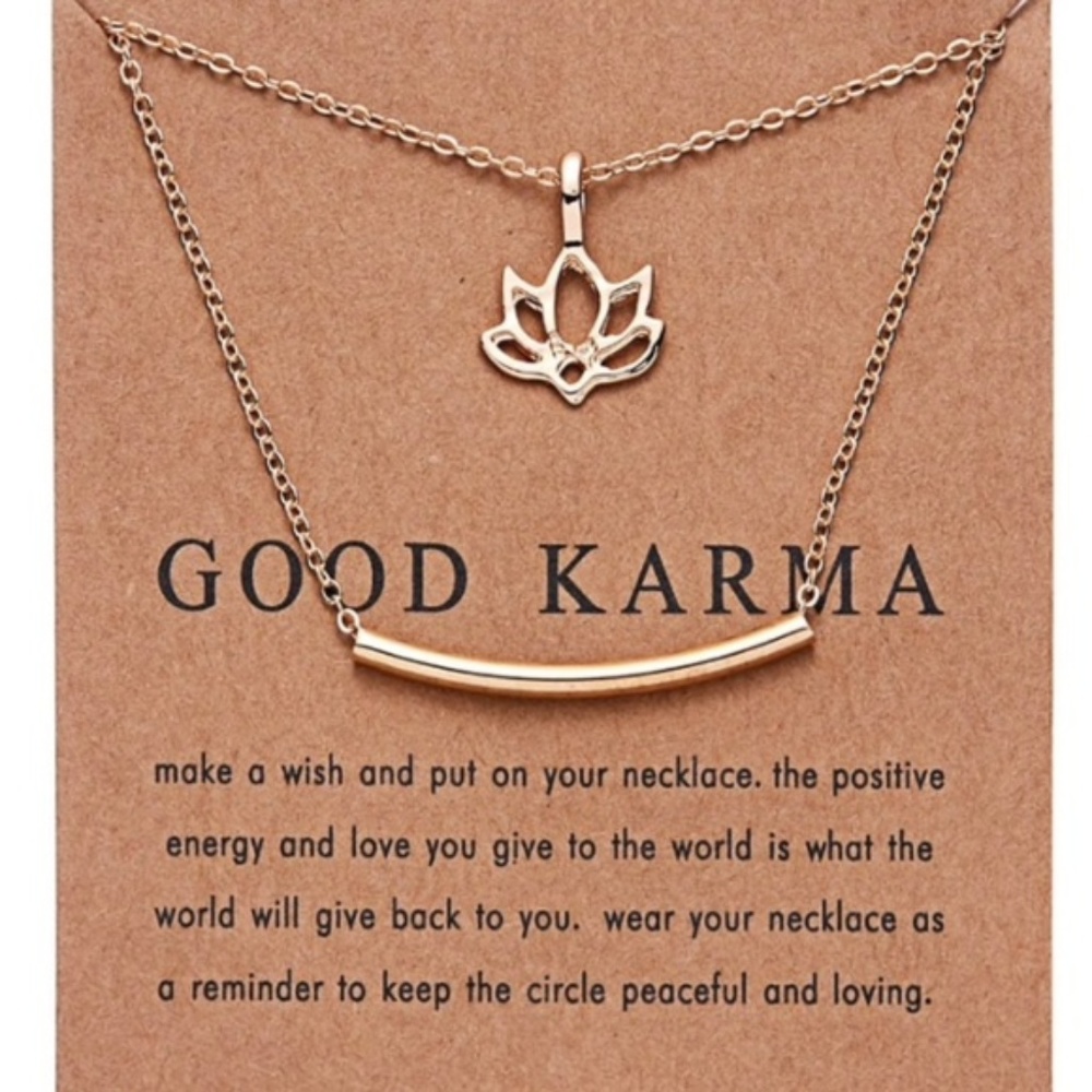 "Good Karma" pendant necklace